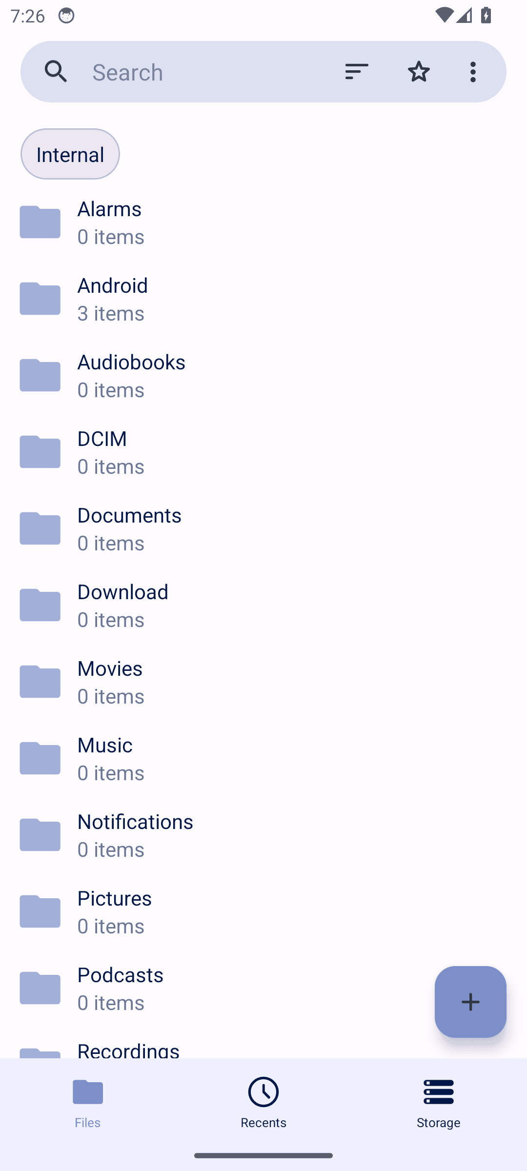 Fossify Filemanager: Floating action button overlaps list content