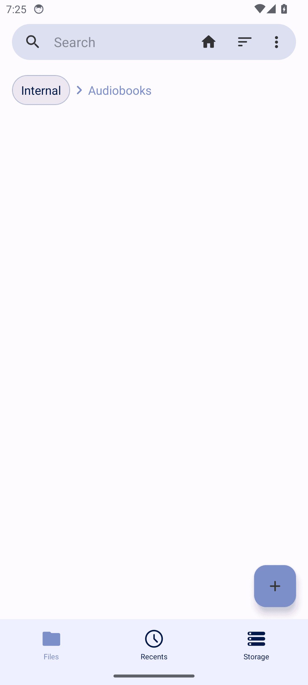 Fossify Filemanager: No empty state message in empty folder