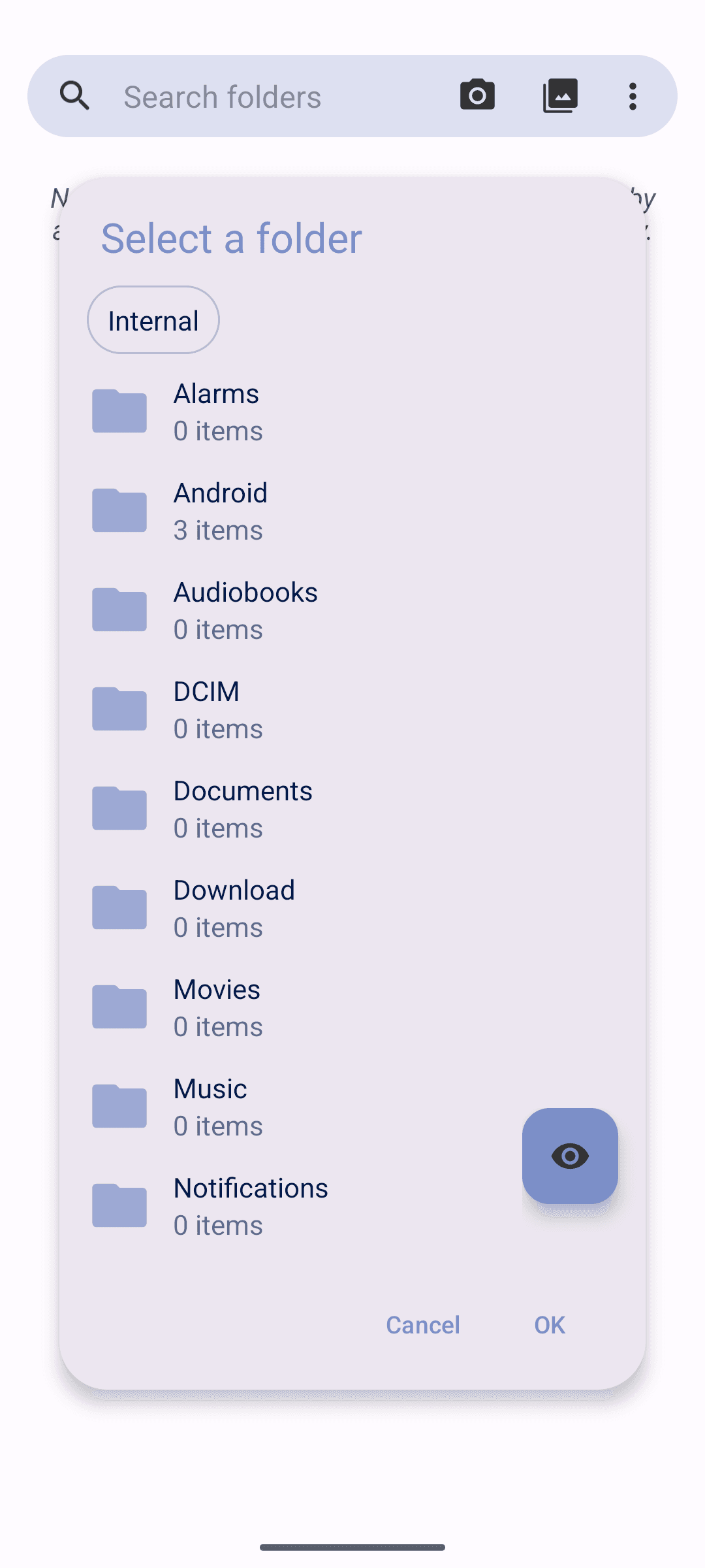 Fossify Gallery: Controls a screen reader cannot announce