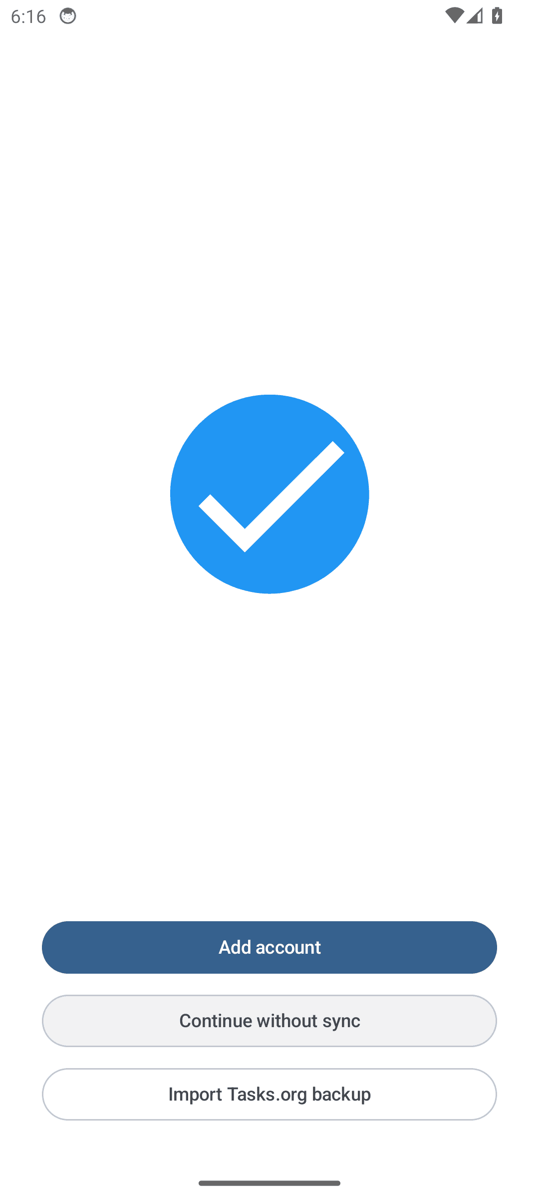 Tasks Org: Controls are too small to tap reliably