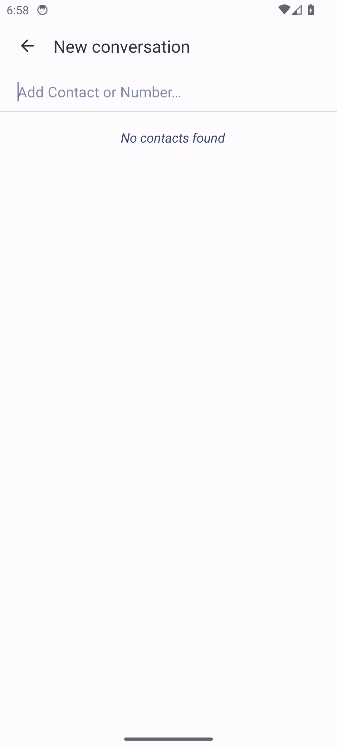 Fossify Messages: Controls are too small to tap reliably