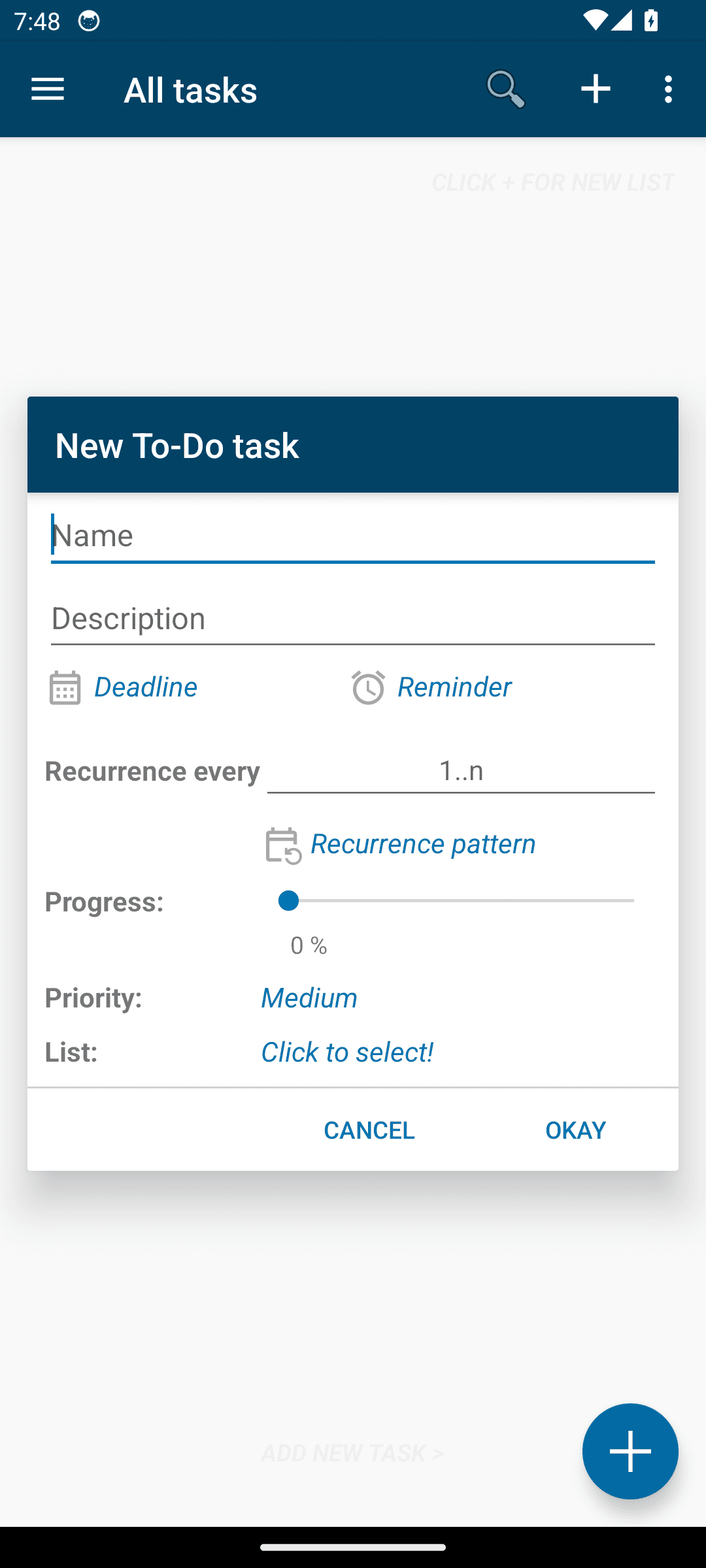 Privacy_Friendly_Todolist: Controls are too small to tap reliably