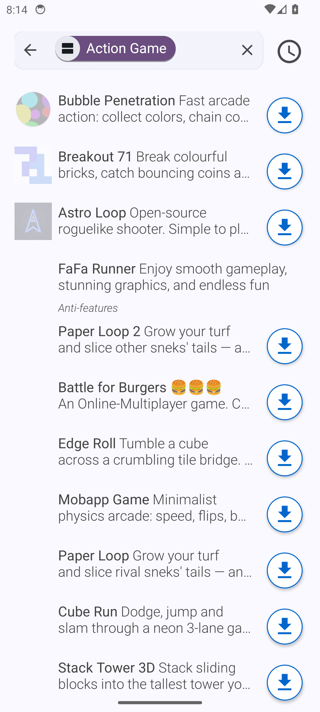 Fdroid: Controls are too small to tap reliably
