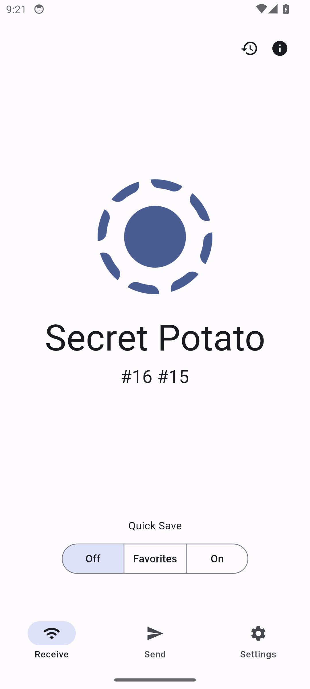 Localsend: Unusual double-number label under device name