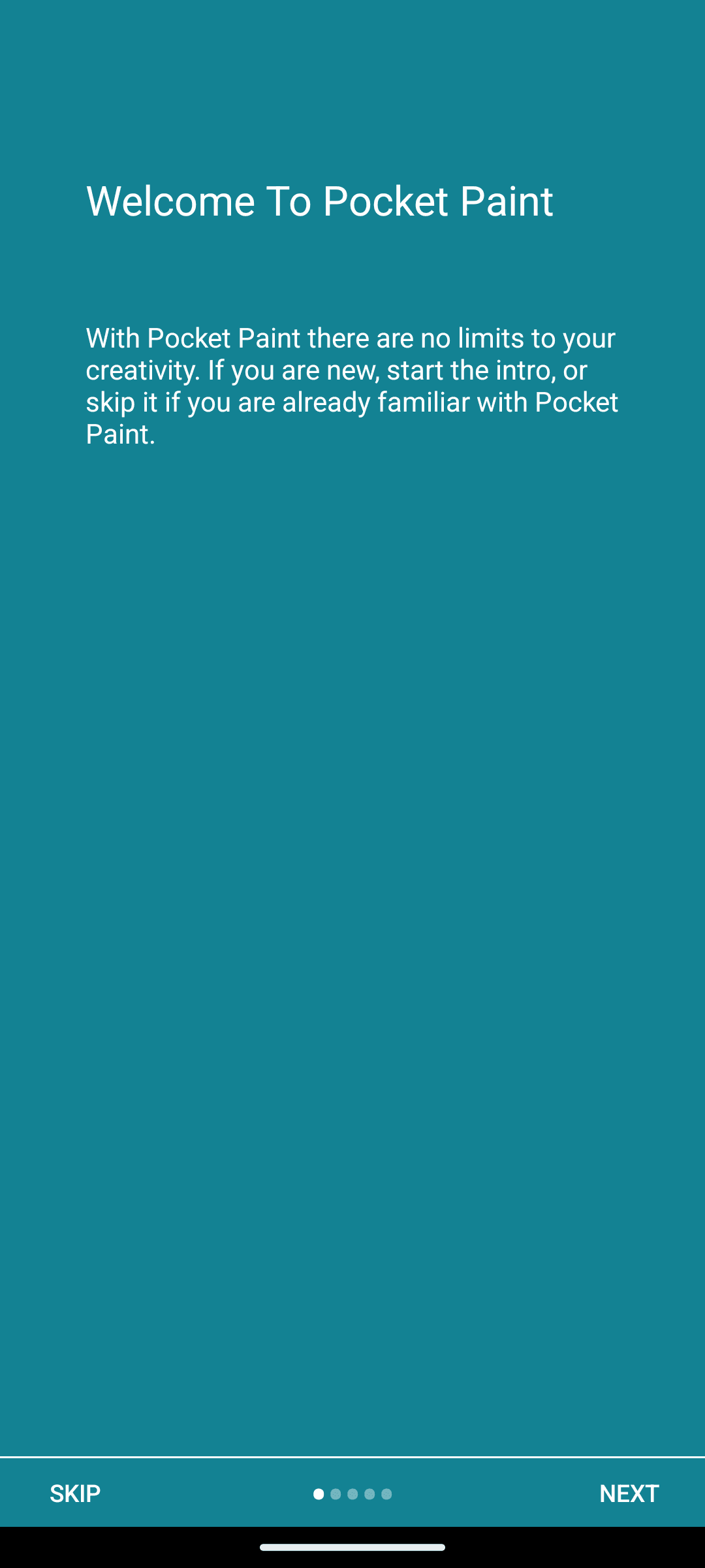 Pocketpaint: Controls are too small to tap reliably